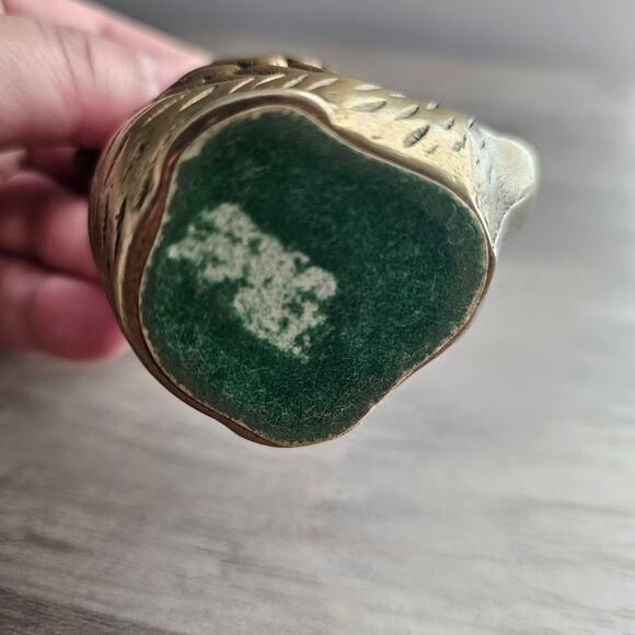 Vintage Solid Brass Duck Figurine Collectible Goose Home Decor Bird Mid Century - Picture 7 of 11